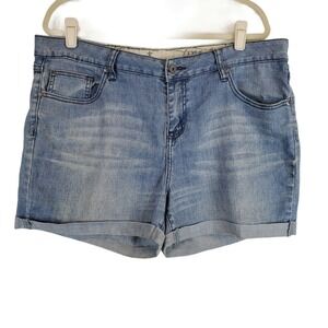ZD Preminum Zana Di Demin Plus Size Cuffed Jean Shorts Size 18 Pockets